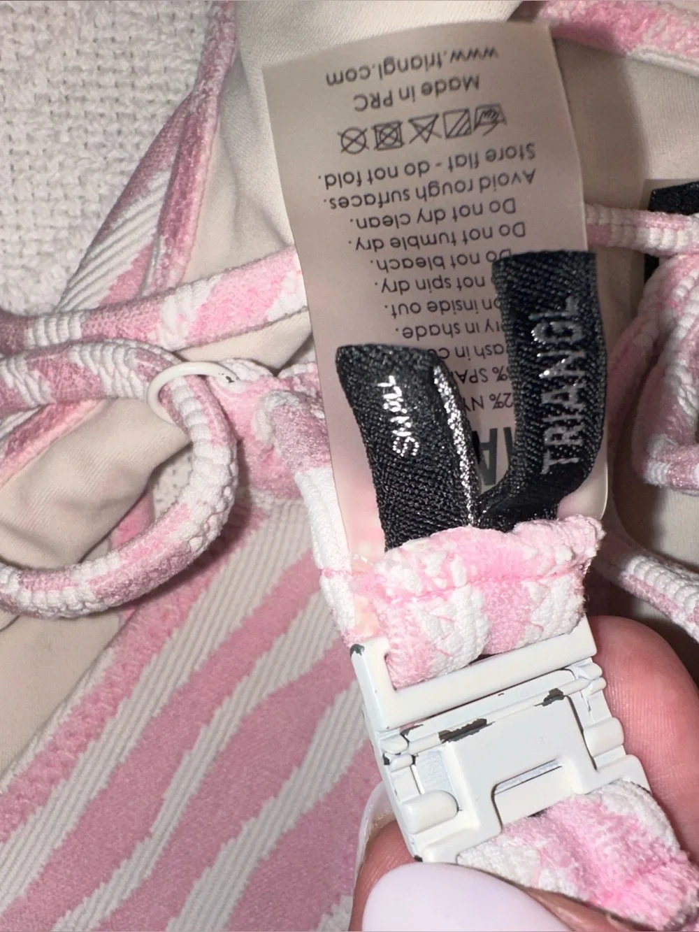 TRIANGL PINK ZEBRA BIKINI